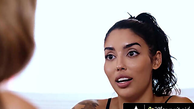 Horny Birthday Babe Vanessa Sky Raw Fingers Stepmother Pristine Edge & Makes Her