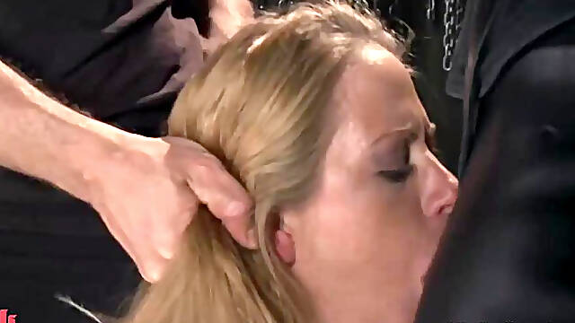Gimp Punishes MILF Holly Heart With Hard Anal and Brutal Electro Play Discipline and Deep Throat