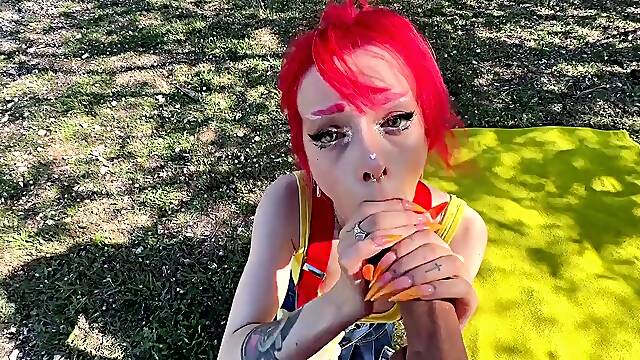 Outside Pokemon Battle Ash and Misty gets Hot an Wet