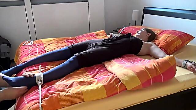 BDSM fetish sub Bella Rossi anal fucked and d