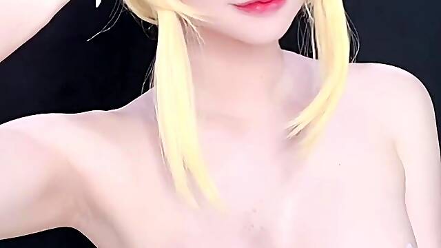 Curly Blonde Teen Records Solo Dildo Masturbation More at