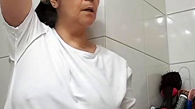 Stepmom Fucked By Surprise And Creampie Standby Bathroom