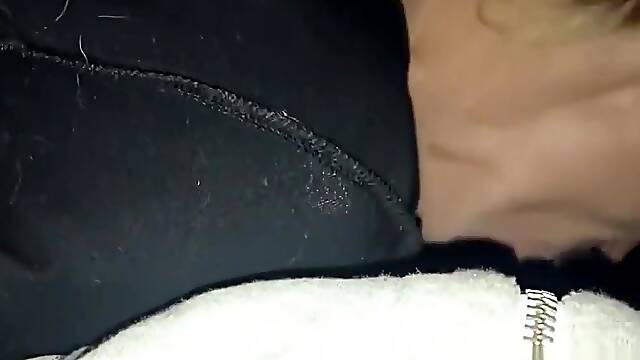 Prostitute Giving BBC Car Blowjob