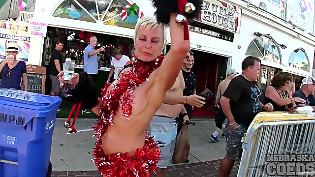 Nude Girls With Only Body Paint Out In Public On The Streets Of Fantasy Fest 2018 Key West Florida - NebraskaCoeds