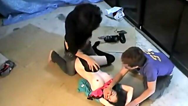 Boob sharking video with slut fucked in a very rough manner