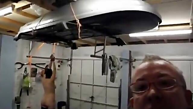 Mature slave Garage training