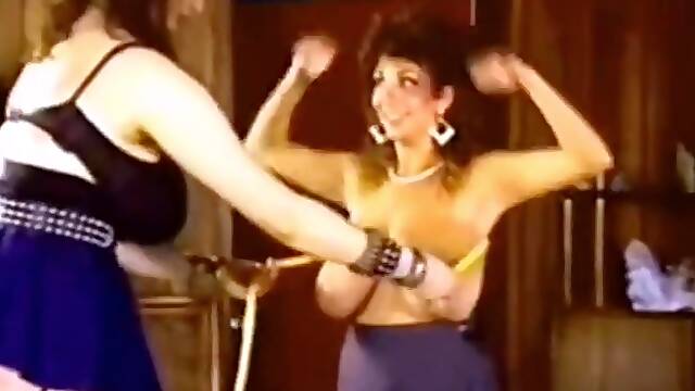 80s Busty Pinups Lisa and Dev Trying on Bras