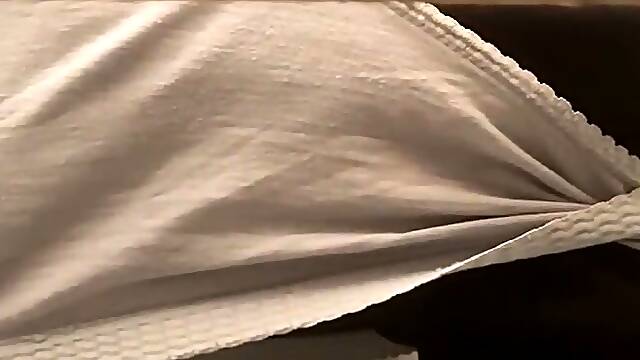 Spying on my stepmom wiping her pussy