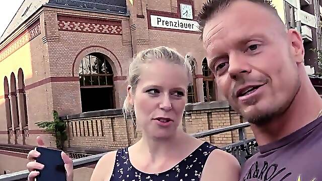 Outdoor public German amateur fucked