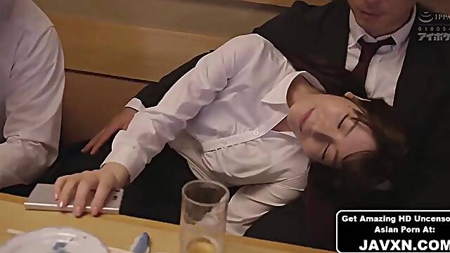 Hot Japanese Slut With Her Coworker