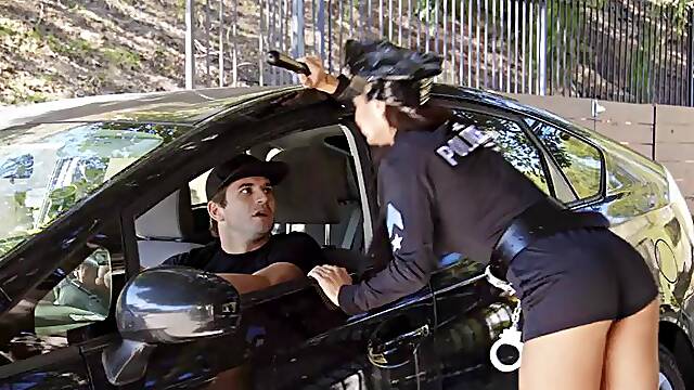 Bring home the busty MILF cop