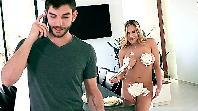 Olivia Austin whips up a cake to welcome her hot, young neighbor