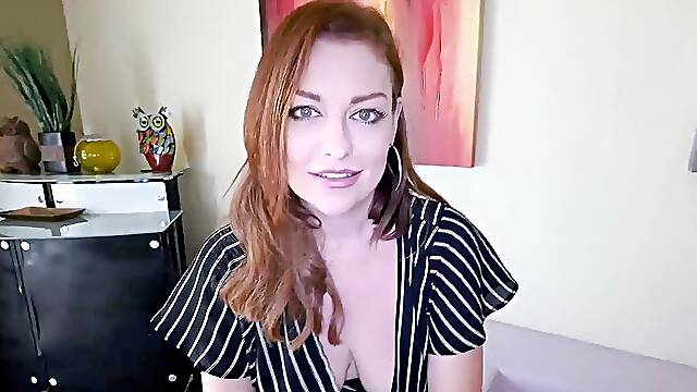 Good looking MILF with big tits bounces on fat young dick