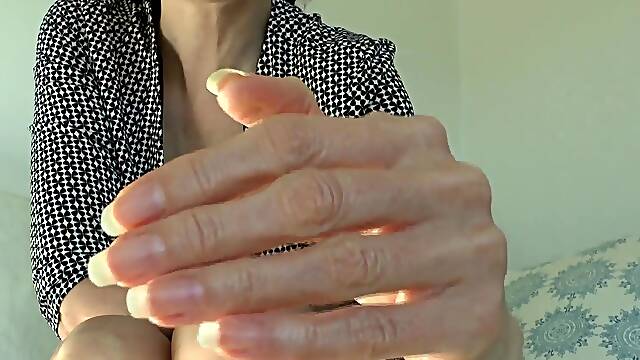 Lady Victoria Valente - Beautiful Hands, Long Natural Fingernails, Close-ups, JOI