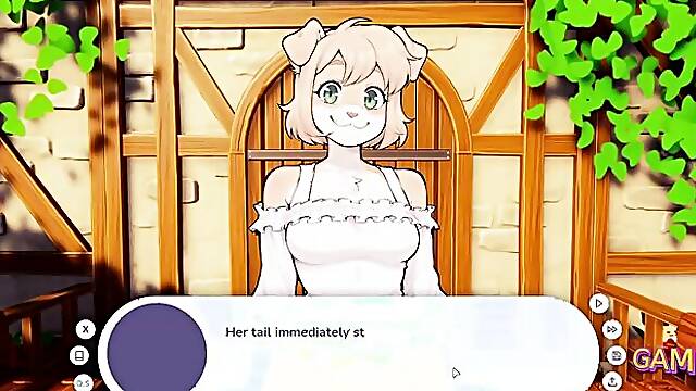 GameSluts Hentai Neighbor Part 2: Big tits, furry milf, and public sex galore!