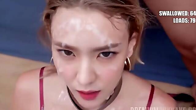 Mondokpop - Result Irene To Lya Bukkake