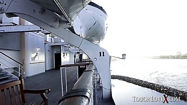 Young babe Laney Grey gets fucked hard on a cruise ship