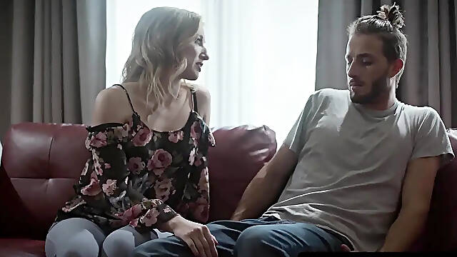 MILF takes big cock in her forbidden pussy