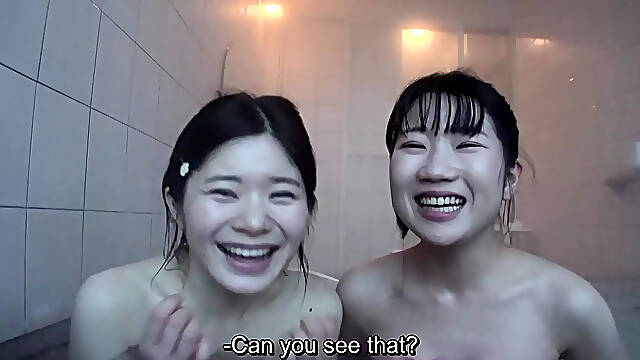 Adorable Japanese Lesbians Enjoy Private Hot Spring Getaway