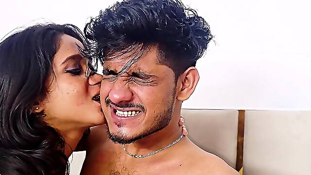 Indian couples steamy hotel hookup with step-sister