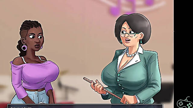Busty MILF teacher turns lesson into seduction