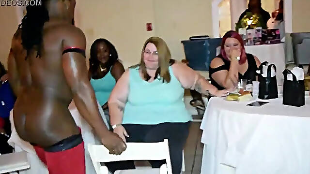 Jamaican MILF stripper blows big dick and wanks herself