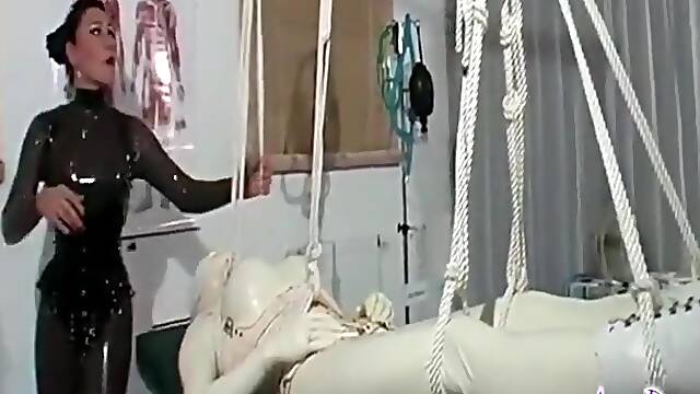 Crazy Rubber Doll Bondage