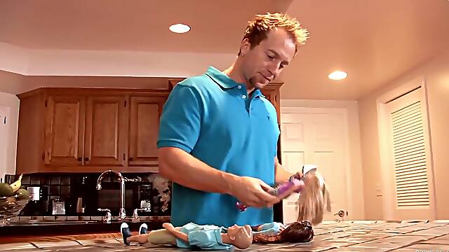 Threesome In A Barb - Kelly Madison And Tabitha Stevens