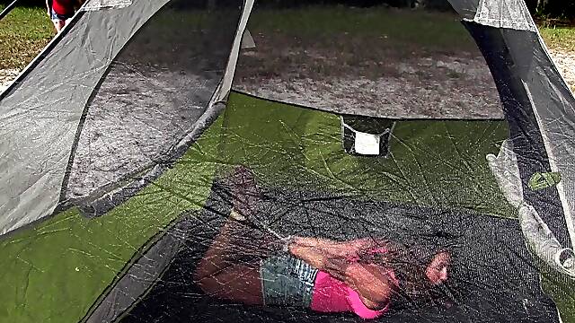 Milf Tied Up In A Tent