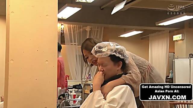 Slutty Japanese Babe Hairdresser