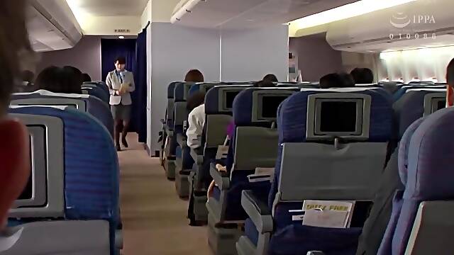 JAV - oppai flight attendants to join the mile high club (nhdtb 265b)