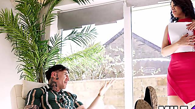 MilfAf- MILF Dana Levy Sucks Cock After AirBnB Guest Demands Blowjob