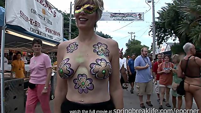 Fantasy Fest In Key West - amateur MILFs