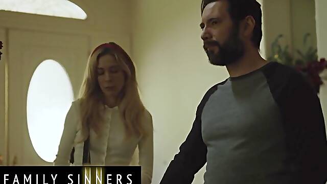 FAMILY SINNERS - Seductive Golden-haired Stepsister Surrenders To Her Stepbrother’s Unfathomable Oral-job Enjoyment