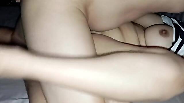 My wife's sexually excited ally I cum inside her right next to my wife.