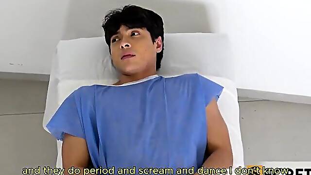 PART two: UPON ARRIVING AT THE CONSULTING ROOM, DOCTOR KATHY LEE SEES TIMYS HARD WEENIE AND LETS HIM BANG HER BUTT.