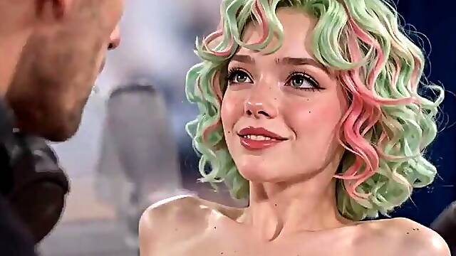 The boss drilled the reporter and filled her butt with cum [AI-generated]