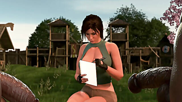 Learning Tribal Ways with Lara Croft ( Simulator CG )