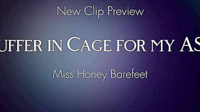 Suffer in Cage for MY BUTT. Hose Booty Worship. Locktober. Chastity Training. Tease and Denial