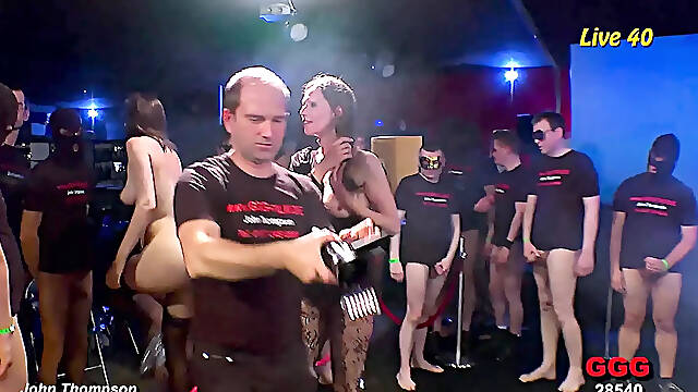 Ggg John Thompson - Elisa and Viktoria Wild Live Group sex Fuckfest