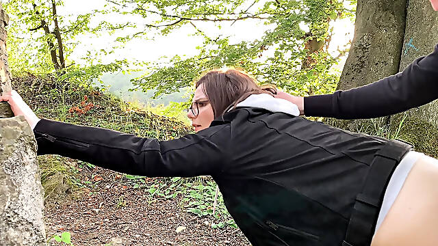 Public Sex on the hiking track - almost got caught