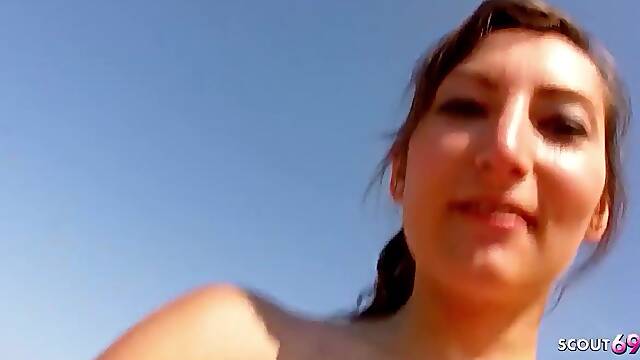 SCOUT69 - Jogging Aged Woman Charlotte entice to Beach Sex by Stranger (Charlotte De Castille)