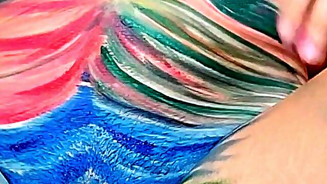 Pretty body painting
