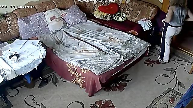 I waited for my wife to leave.