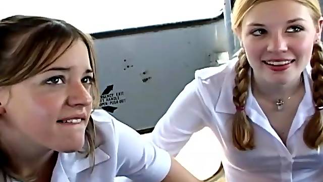 Autobus Schoolgirl, Pompino In Bus, Scolarette