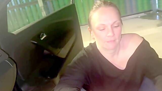 After the cinema in the car in the parking garage lovely and bright porked and everything in me internal ejaculation injected