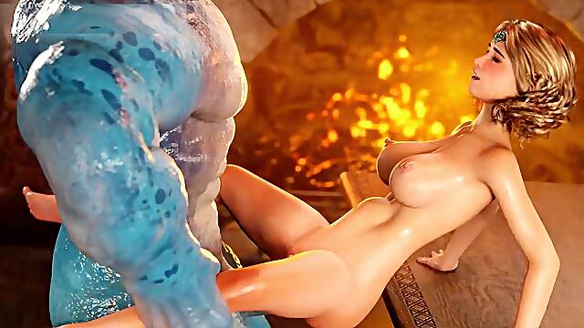 An elf chick was exploring a cave but all of a sudden came via a hungry cave troll. part 2