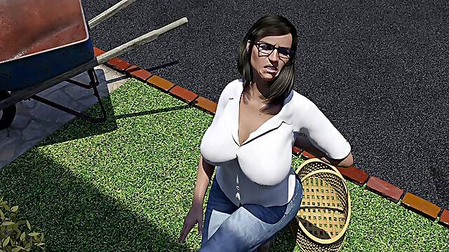 Mrs.Joanah Hunter Needs My Help in Garden