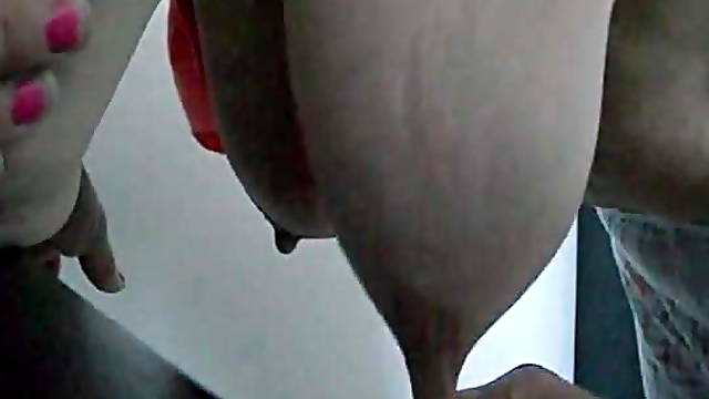 Big saggy tits groped 