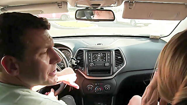 Molly Mae opens wide to swallow her stepdaddies creamy cum